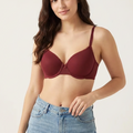 BLS - Colo Wired And Padded Cotton Bra - Hena
