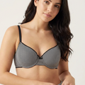 BLS - Colo Wired And Padded Cotton Bra - YD Black
