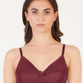BLS Cora Non wired And Non Padded Cotton Bra Burgundy