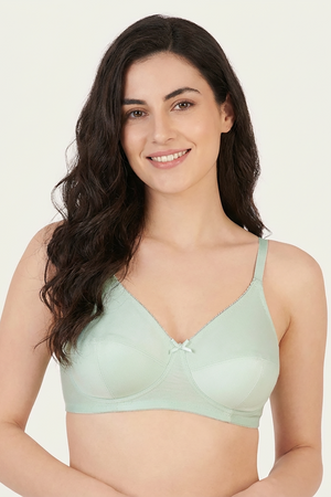 BLS - Cora Non wired And Non Padded Cotton Bra - Mint