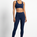 BLS - Eleanor Padded Sports Bra And Tights Set - Blue