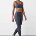 BLS - Eleanor Padded Sports Bra And Tights Set - Grey