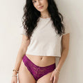 BLS - Lace Panty Pack Of 3 - Plum Caspia-Lavender Fog-Cream Pink