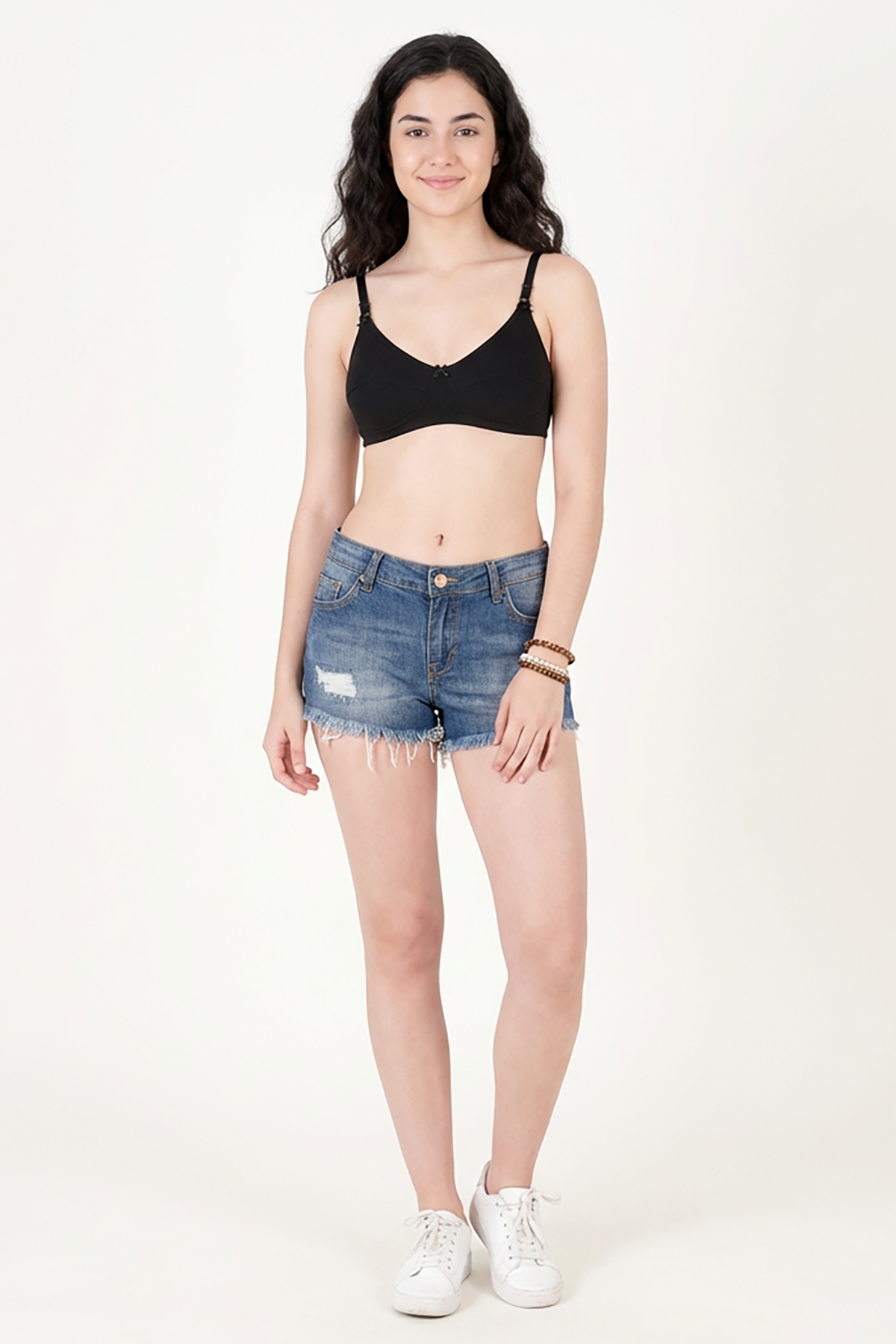 BLS - Meltem Non Padded Cotton Bra - Black