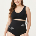 BLS - Opaque Fit Tummy Control Midwaist Shapewear - Black
