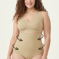 BLS - Opaque Fit Tummy Control Midwaist Shapewear - Skin