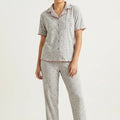 BLS - Pajama set -  Short sleeves with long pants - Grey