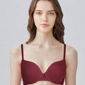 BLS Paza Wired And Padded Cotton Bra Burgundy