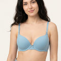 BLS - Paza Wired And Padded Cotton Bra - Light Blue