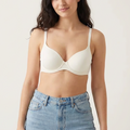 BLS - Pero Wired And Padded Cotton Bra - White