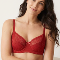BLS - Petunia Non Padded And Wired Lace Bra - Cherry