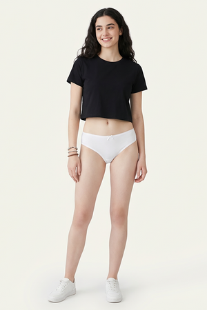 BLS - Zusa Cotton Teen Panty - White