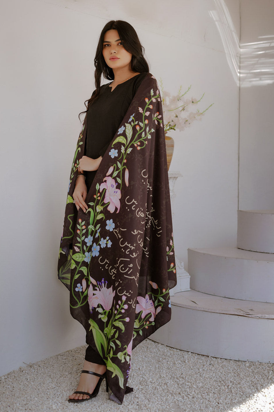 Tng By Md Stole Collection-Aadat Stole (Black)