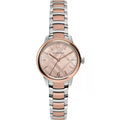 Burberry Classic Two-tone Stainless Steel Rose Gold Dial Quartz Watch for Ladies - BU10117
