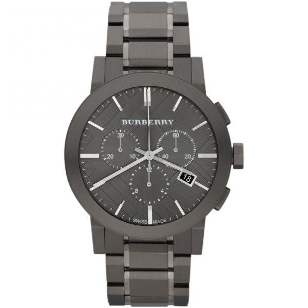 Burberry Black Stainless Steel Black Dial Chronograph Quartz Watch for Gents - BU9354