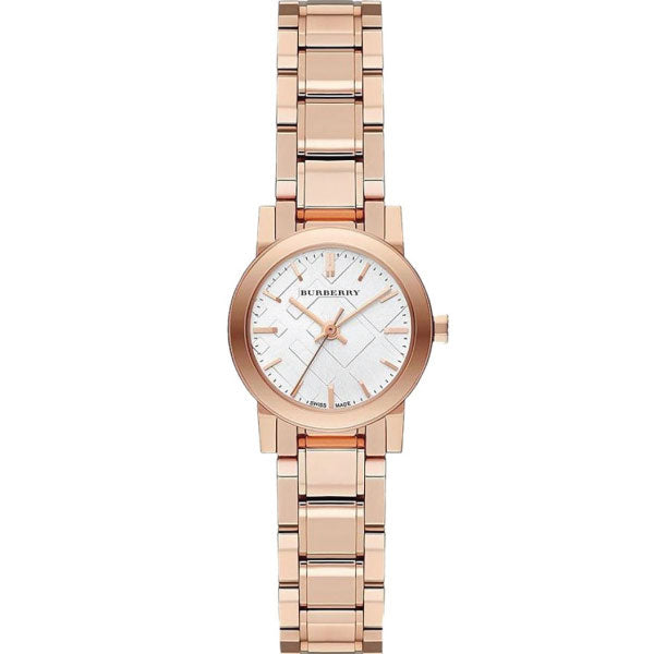 Burberry The City Rose gold Stainless Steel White Dial Quartz Watch for Ladies - BU9204