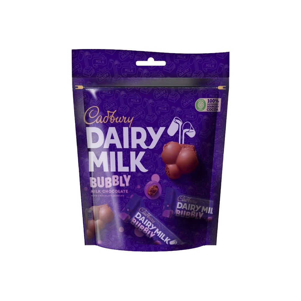Cadbury Dairy Milk Bubbly Chocolate Pouch 202.5g - Snapcart.pk