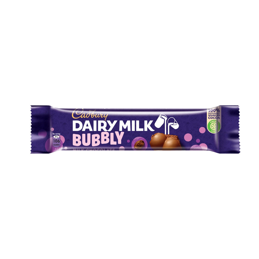 Cadbury Dairy Milk Bubbly 20g - Snapcart.pk