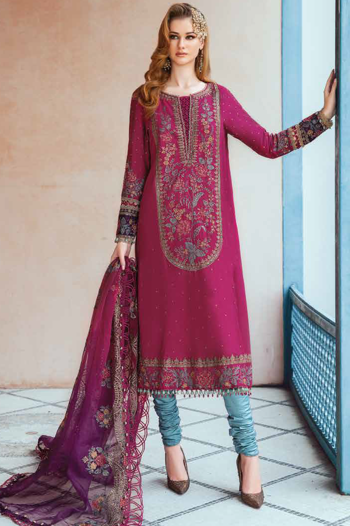 Maria B. Unstitched Sateen