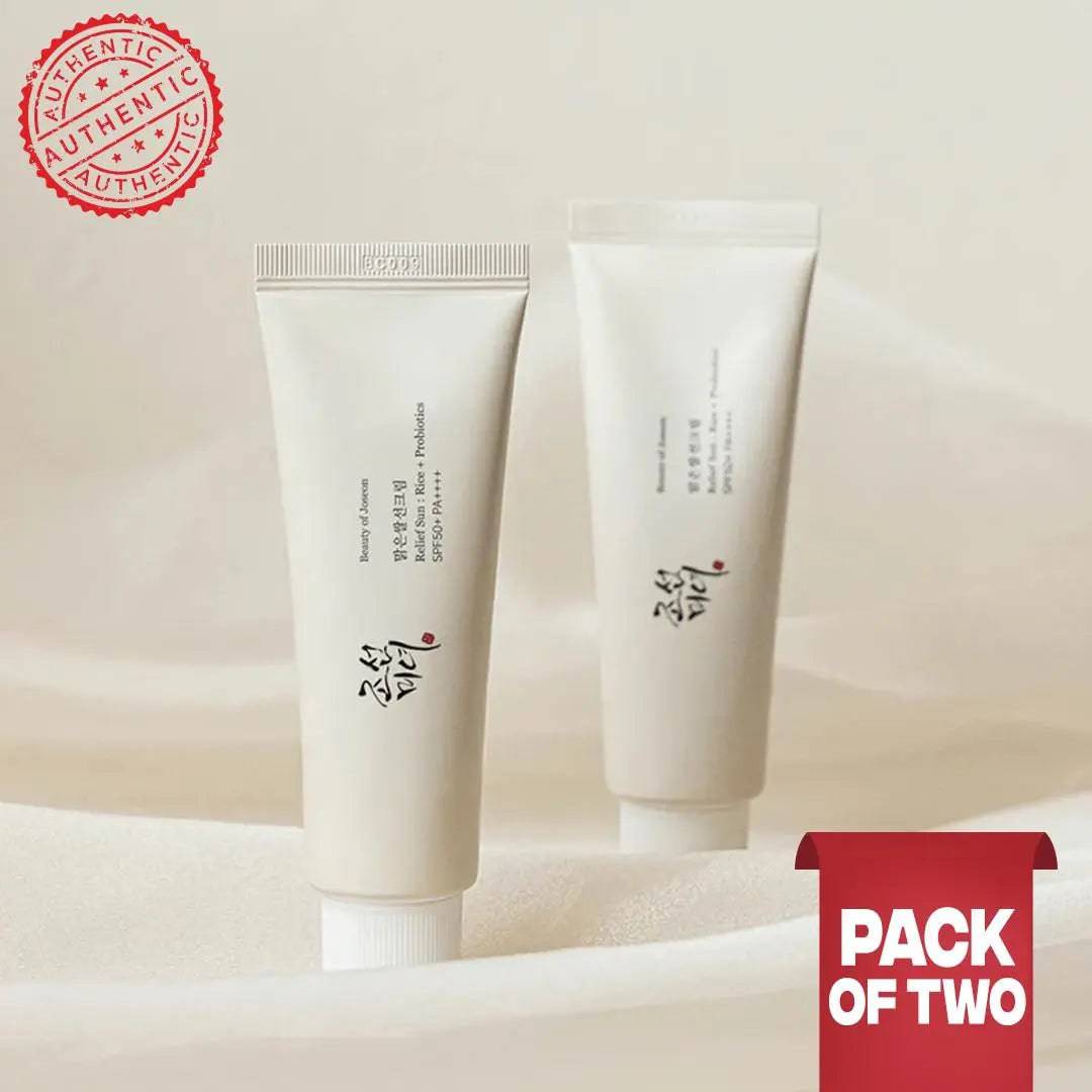 Beauty Of Joseon X2 Relief Sun Rice + Probiotics Spf50+ Pa - Pack of 2 - My Store