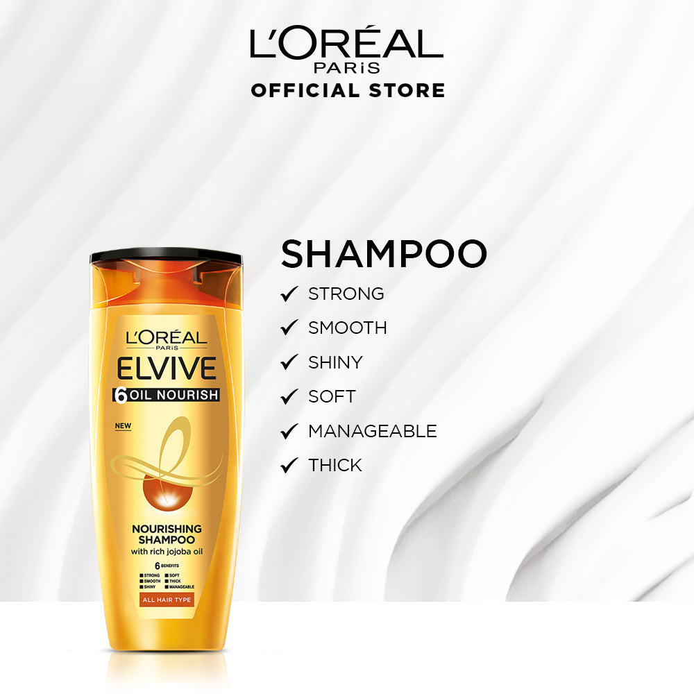 L'Oreal Paris Elvive 6 Oil Nourish Shampoo 175 Ml - For Dull & Dry Hair
