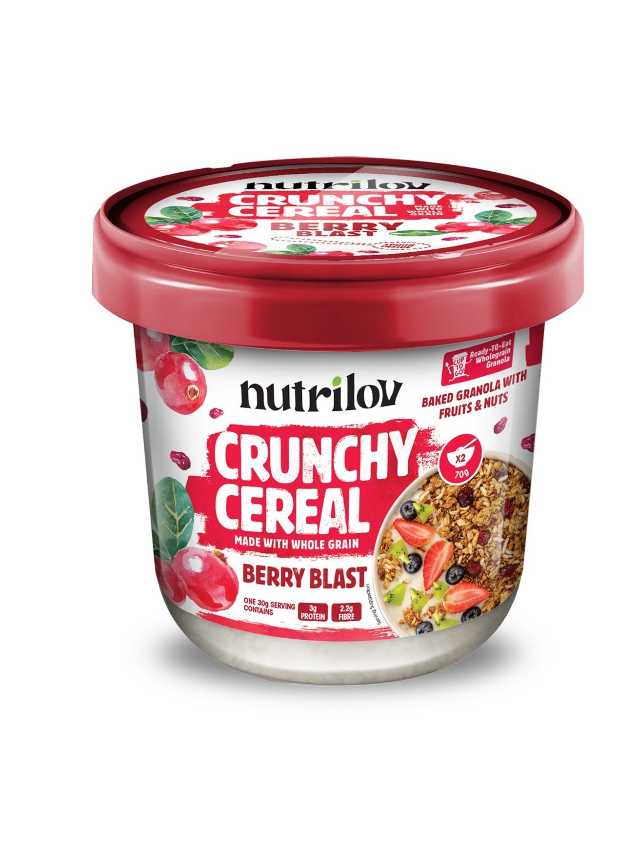 Nutri Lov Crunchy Cereal Berry Blast 70g