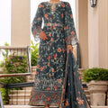 Bin Saeed Stitched 3 Piece Emb Lawn Frock Vol-02 Collection-SM-1628-Blue