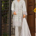 Bin Saeed Stitched 3 Piece Emb Luxury Plain Cotton Vol-02 Collection-LF-1671-Skin