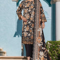 Bin Saeed Stitched 3 Piece Exc Emb Lawn Vol-02 Collection'2025-SM-2103-Black