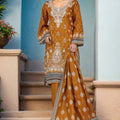 Bin Saeed Stitched 3 Piece Exc Emb Lawn Vol-02 Collection'2025-SM-2105-Golden