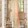 Bin Saeed Stitched 3 Piece Exc White and White Chikankari Collection'2025-SM-2001-Pista