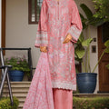 Bin Saeed Stitched 3 Piece Luxe Self & Self Collection'2025-NSM-2221-Pink