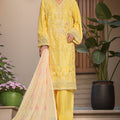 Bin Saeed Stitched 3 Piece Luxe Self & Self Collection'2025-NSM-2223-Yellow