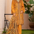 Bin Saeed Stitched 3 Piece Luxe Self & Self Collection'2025-NSM-2224-Mustard