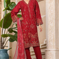 Bin Saeed Stitched 3 Piece Luxury Collection'2025-OWCS-2306-Red