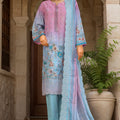 Bin Saeed Stitched 3 Piece Luxury Emb with Emb Dupatta Collection'2025-SM-1995-Pink