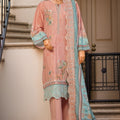 Bin Saeed Stitched 3 Piece Luxury Emb with Emb Dupatta Collection'2025-SM-1997-Peach