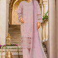 Bin Saeed Stitched 3 Piece Luxury Plain Cotton Vol-03 Collection-LF-1720-Pink