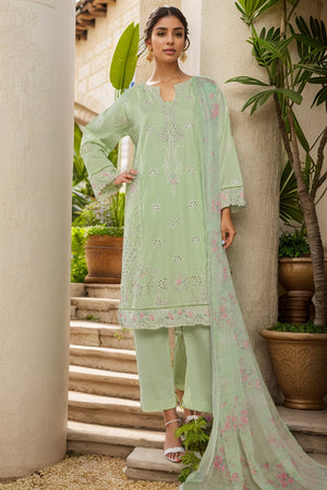 Bin Saeed Stitched 3 Piece Plain Lawn Vol-01 Collection'2025-LF-2276-Pista