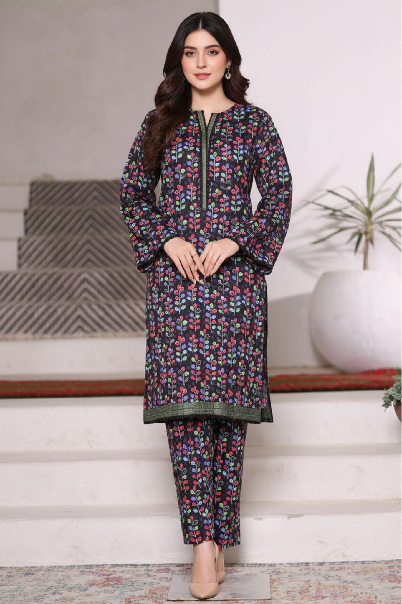Bin Saeed Stitched 2 Piece Co Ords Cotton Vol-03 Collection'2025-WC-2471-Black
