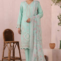 Bin Saeed Stitched 3 Piece Luxury Plain Cotton Collection'2025-LF-2480-Green