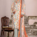 Bin Saeed Stitched 3 Piece Printed Cotton Vol-03 Collection'2025-WC-2427-Orange