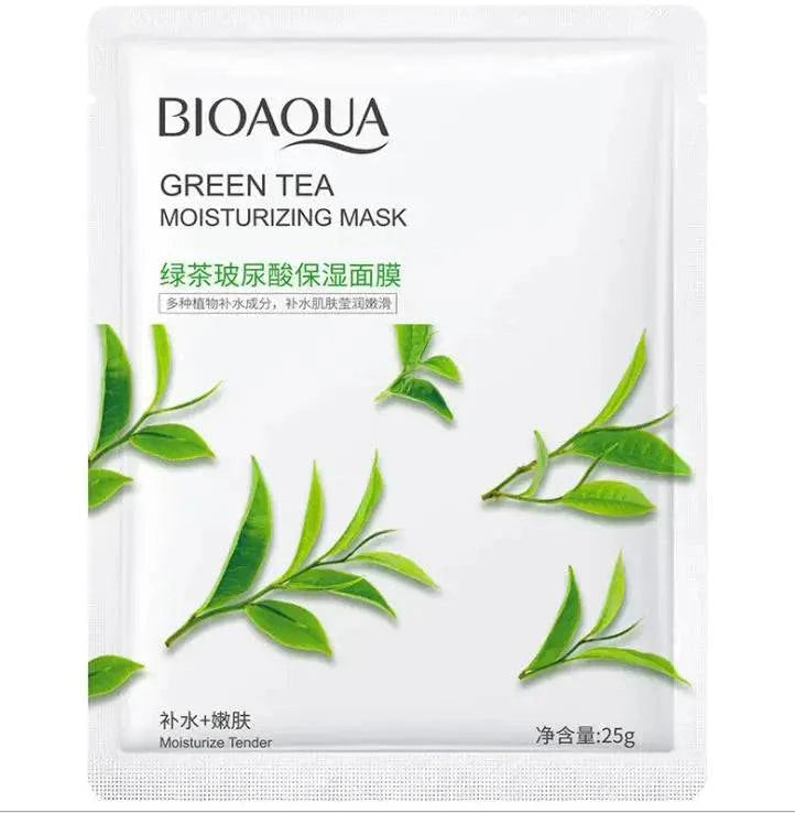 Bioaqoua Green Tea Moisturizing Mask 25G - 1 PC - My Store