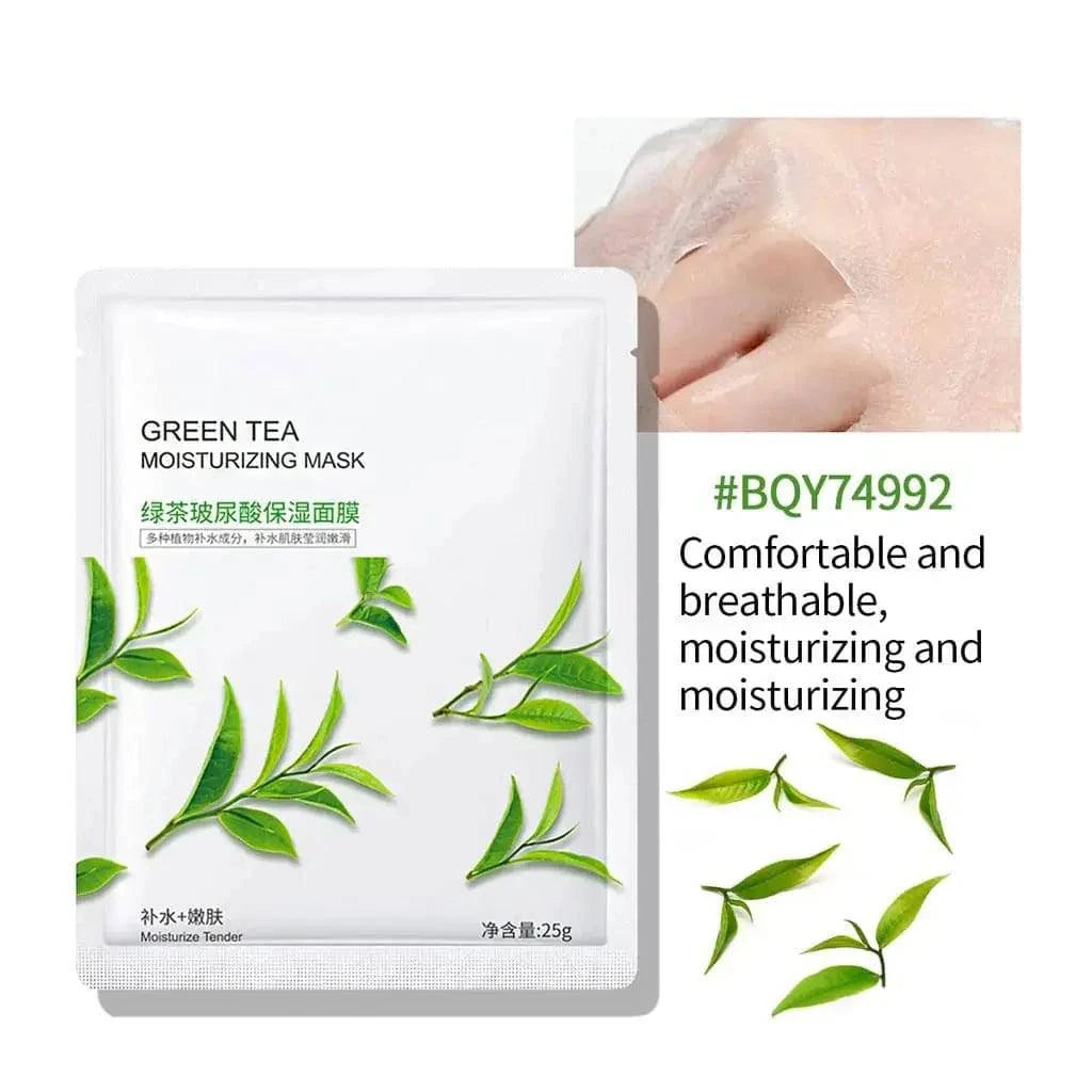 Bioaqoua Green Tea Moisturizing Mask 25G - 1 PC - My Store