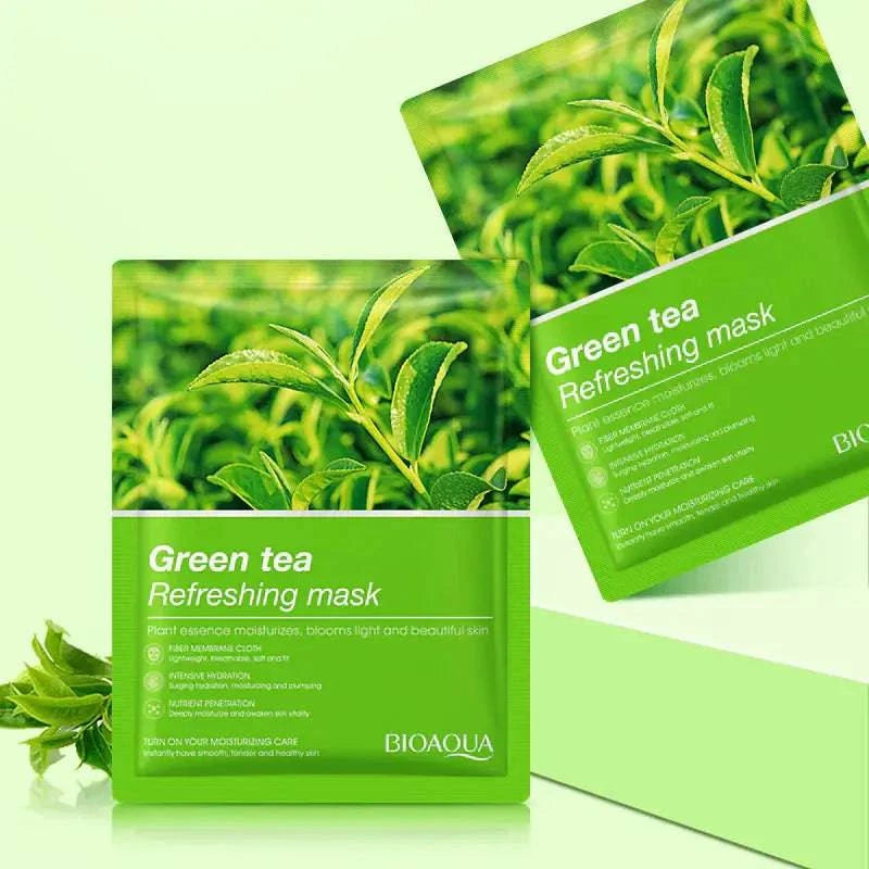 Bioaqua Green Tea Refreshing Mask 25G - 1 PC - My Store