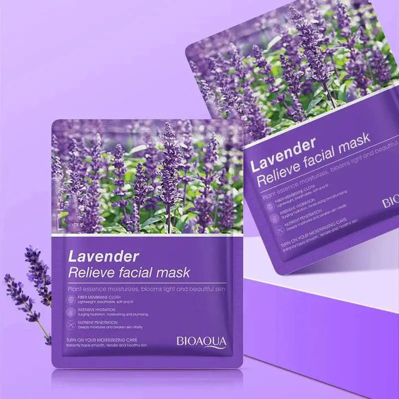 Bioaqua Lavender Relieve Facial Mask 25G - 1 PC - My Store