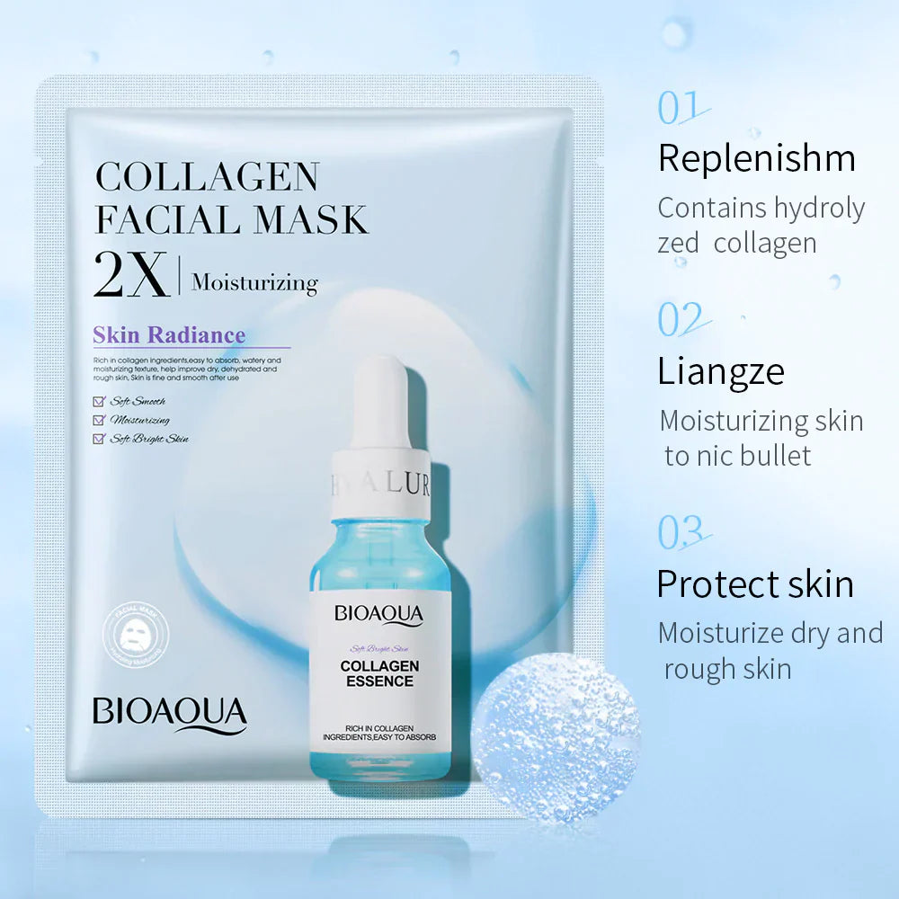 Bioaqua Collagen Facial Mask 2X Moisturizing Skin