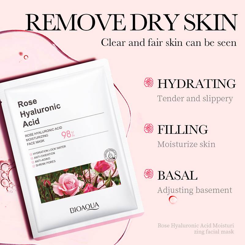 Bioaqua - Rose Hyaluronic Acid Moisturizing Face Mask 25G - 1 PC