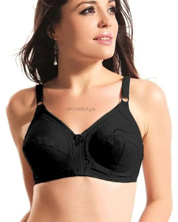 Body Girl - Sensation Cotton Black Bra - Cup B - My Store