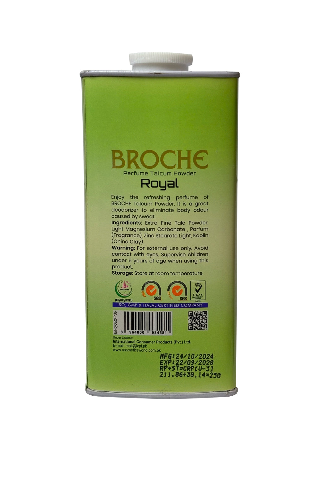 Broche - Royal Talcum Powder